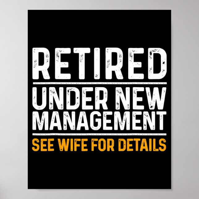 Affiche Funny Retirement Design Men Dad Retiring Party  (Devant)