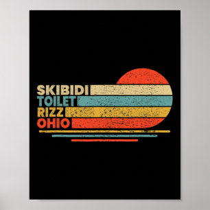 Affiche Funny Rizzler Skibidi Toilet Rizz Ohio - Uni-adult