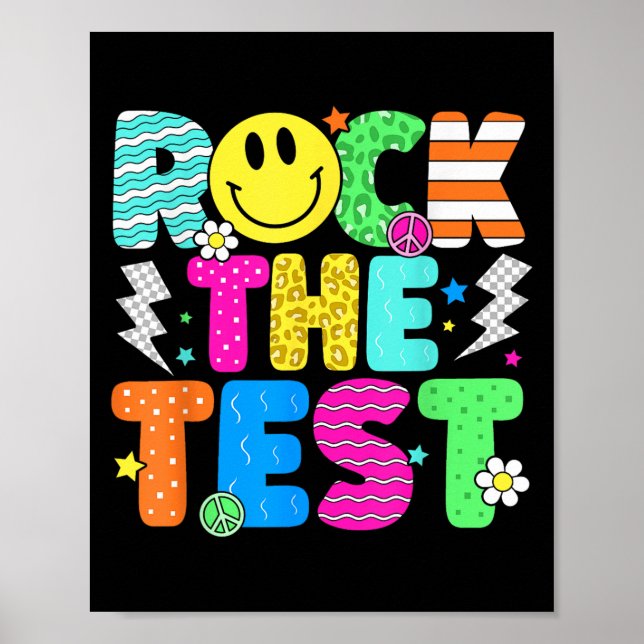 Affiche Funny Rock The Test Test Day Professeur étudiant M (Devant)