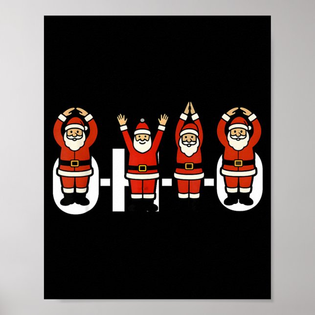 Affiche Funny Santa Ohio Party O-h-i-o Christmas Season Mi (Devant)