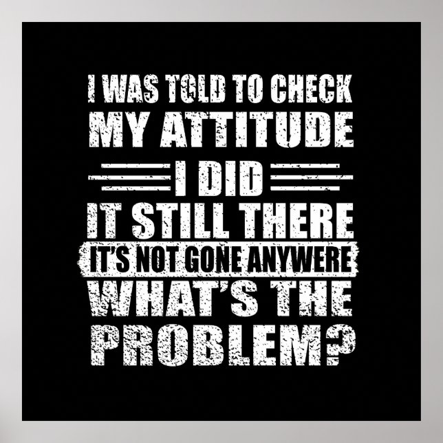 Affiche funny sarcastic introverted sayings (Devant)