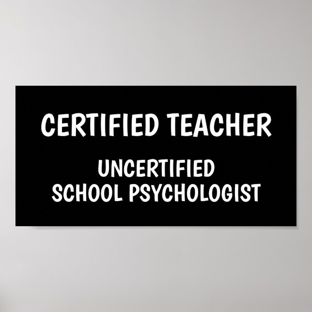 Affiche Funny School Teacher Life (Devant)