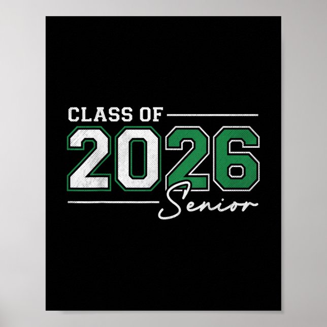 Affiche Funny Senior 2026 Catégorie De 2026 Aînés Retour À (Devant)