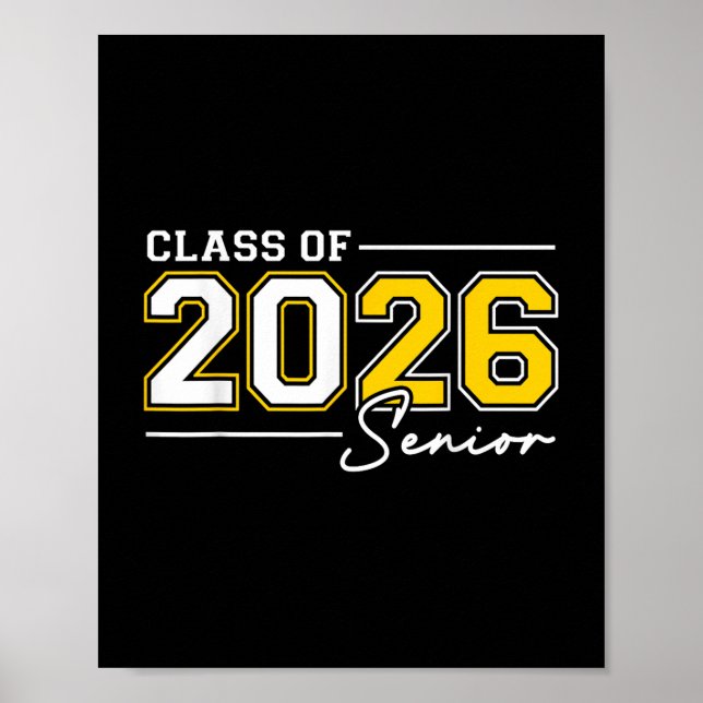 Affiche Funny Senior Year 2026 Graduation Class Of 2026 Se (Devant)
