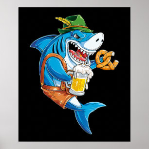 Affiche Funny Shark Drink