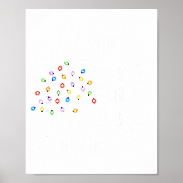 Affiche Funny Shine Bright Like A Call Light Christmas Pca (Devant)