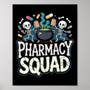 Affiche Funny Shirt Pills Pharmacien Pharmacist Squad Hall