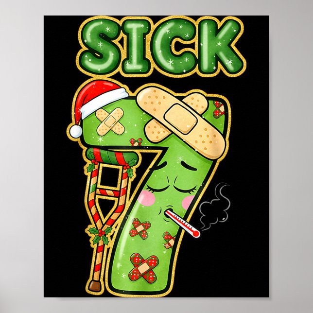 Affiche Funny Sick Seven Meme 67 Six Seven Santa Hat Chris (Devant)