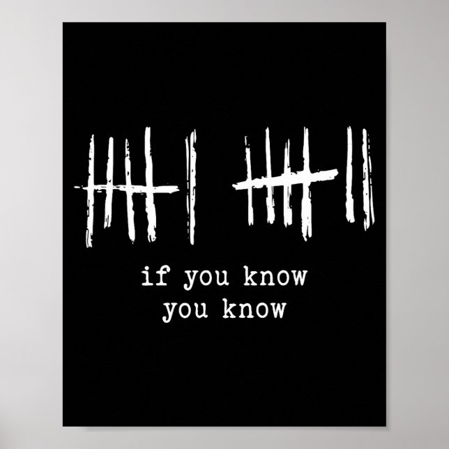 Affiche Funny Six Seven 67 Meme Tally Marks 6 7 Numbers  (Devant)