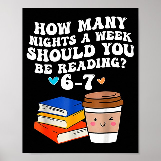 Affiche Funny Six Seven 6 7 Meme Teacher Reading 6-7 67 St (Devant)