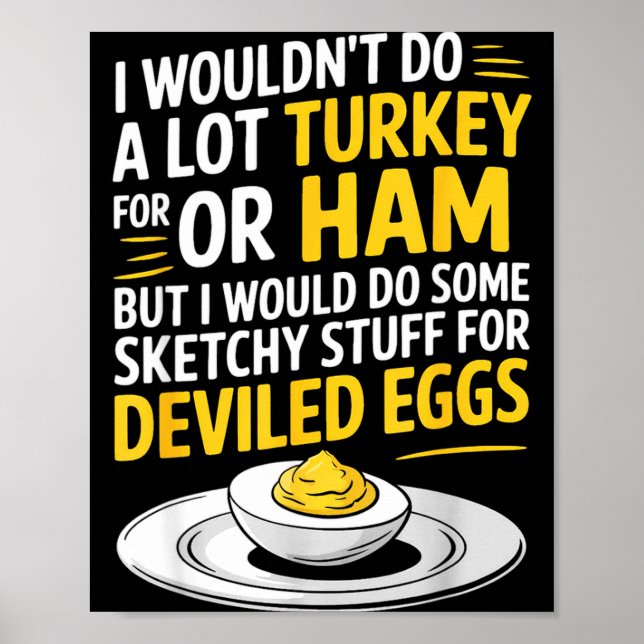 Affiche Funny Sketchy Stuff For Deviled Eggs Saying Food H (Devant)