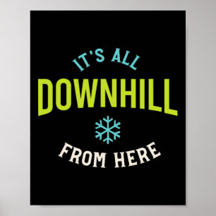 Affiche Funny Snowboard