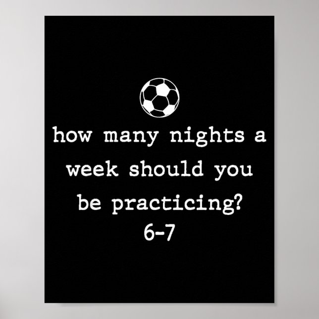 Affiche Funny Soccer Coach 67 Soccer Player 6 7 Gen Z Vira (Devant)