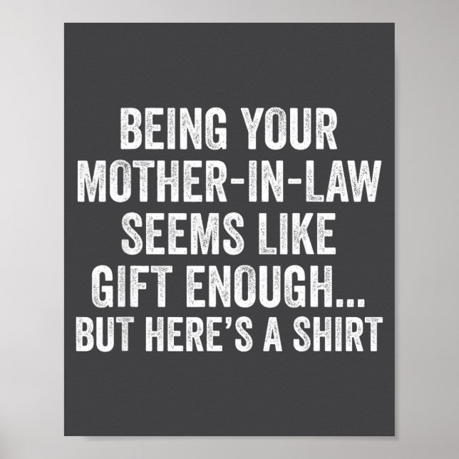 Affiche Funny Son In Law Sarcastic Humor Quote From Mother (Devant)