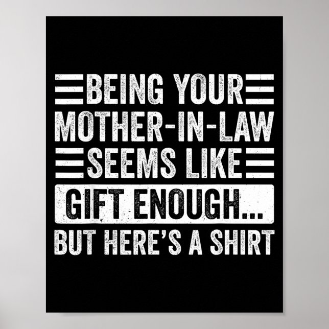 Affiche Funny Son In Law Sarcastic Humor Quote From Mother (Devant)