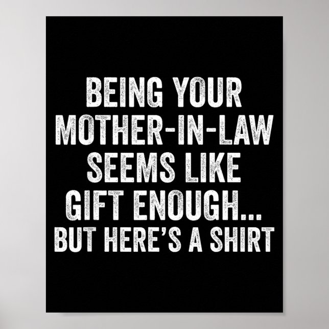 Affiche Funny Son In Law Sarcastic Humor Quote From Mother (Devant)