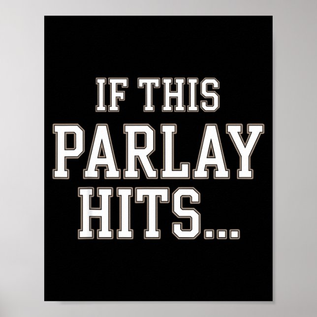 Affiche Funny Srts Betting Design For Men Women Srts Gambl (Devant)