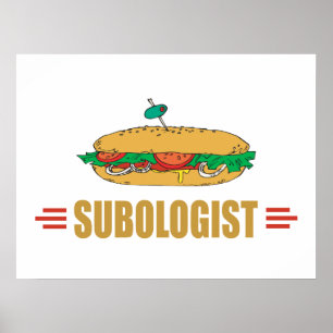 Affiche Funny Submarine Sandwich