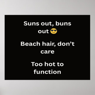 Affiche Funny Summer T-Shirt Slogans 2026 Trending Beach H