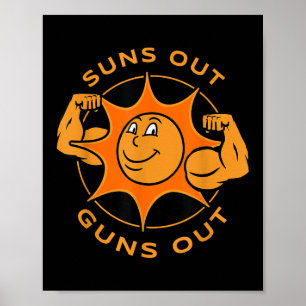 Affiche Funny Suns Sortir Des Armes À Feu Cadeau Été Pour 