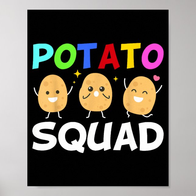 Affiche Funny Tato Squad Vegetable Chip Eater French Fries (Devant)