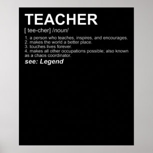 Affiche Funny Teacher Definition