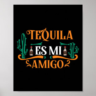 Affiche Funny Tequila Es Mi Amigo Tequila Est Mon Ami Mex
