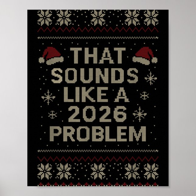 Affiche Funny That Sounds Like A 2026 Problem Hr Office Ug (Devant)