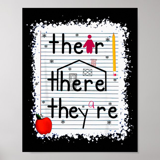 Affiche Funny Their There They Are Book English Grammar Te (Devant)