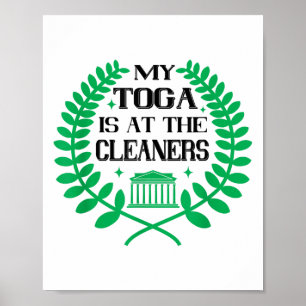 Affiche Funny Toga Party Grec Celebration College Frat The