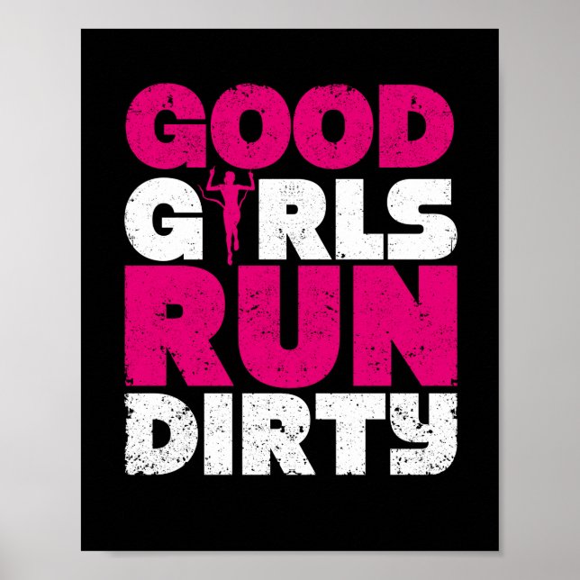 Affiche Funny Trail Courir Jogging Runner Girl Good (Devant)