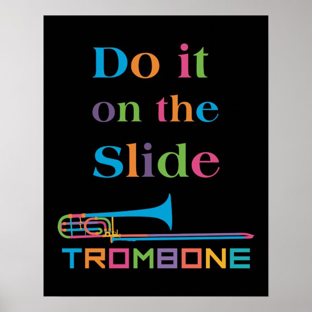 Affiche Funny Trombone - Faites-le sur la diapositive (Devant)