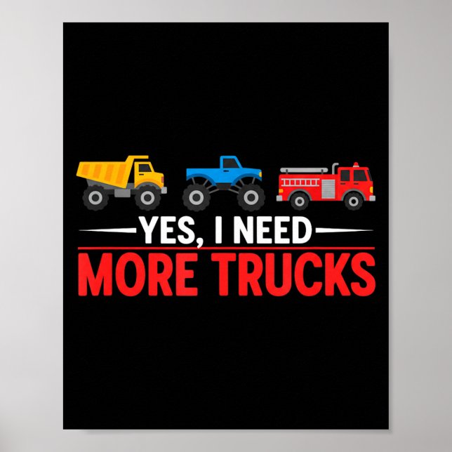 Affiche Funny Truck Lover Humor Ckup Enthusiast Diesel Tor (Devant)