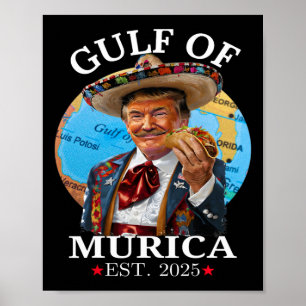 Affiche Funny Trump Chemise Golfe De Murica Est 2025 Trump