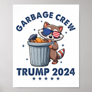 Affiche Funny Trump Garbyge Crew
