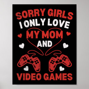Affiche Funny Valentines Day Pour Garçons Jeux Vidéo Enfan