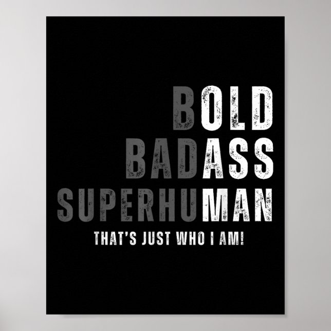 Affiche Funny Vieux Homme Fête des pères de sac Anniversai (Devant)