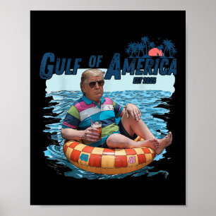 Affiche Funny Vintage Golfe Des États-Unis Amérique 2025 A