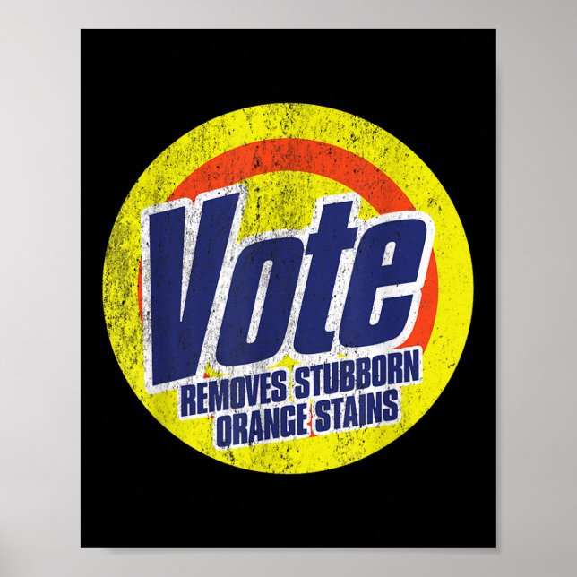 Affiche Funny Vote supprime Orange Têtu Contre Orange (Devant)