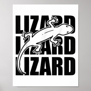 Affiche Funny Weirdcore Lizard Lizard Mème Animal W