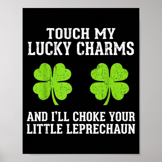 Affiche Funny womens st patrick's day irish shamrock st (Devant)