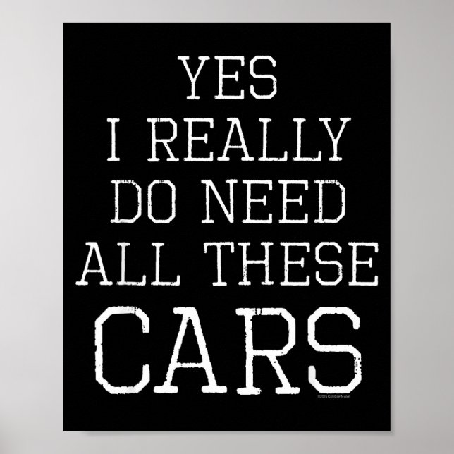 Affiche Funny Yes I Really Do Need All These Garage Mechan (Devant)