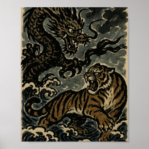 Affiche Furie de l'Est : Tigre et Dragon Duel