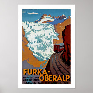 Affiche Furka-Oberalp Suisse