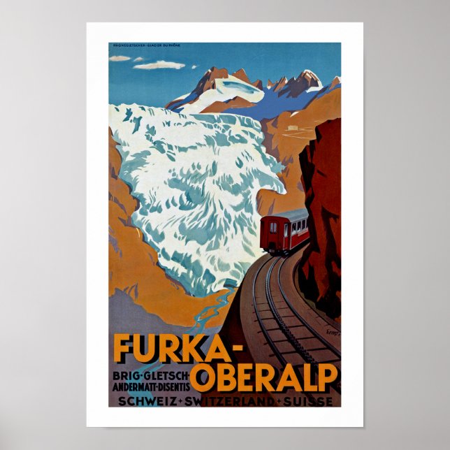Affiche Furka-Oberalp Suisse (Devant)