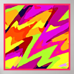 Affiche Fusion d'art chromatique