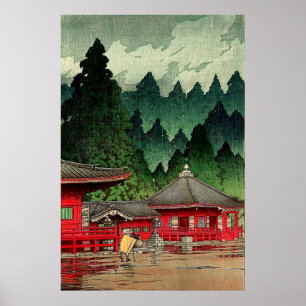 Affiche Futatsu Hall Nikko Kawase Hasui
