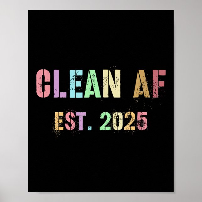 Affiche Futur amusant Clean Af Est 2025 Grilling Propre Pr (Devant)