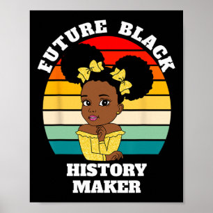 Affiche Futur Black History Maker JunetDix Hbcu Afro Gi