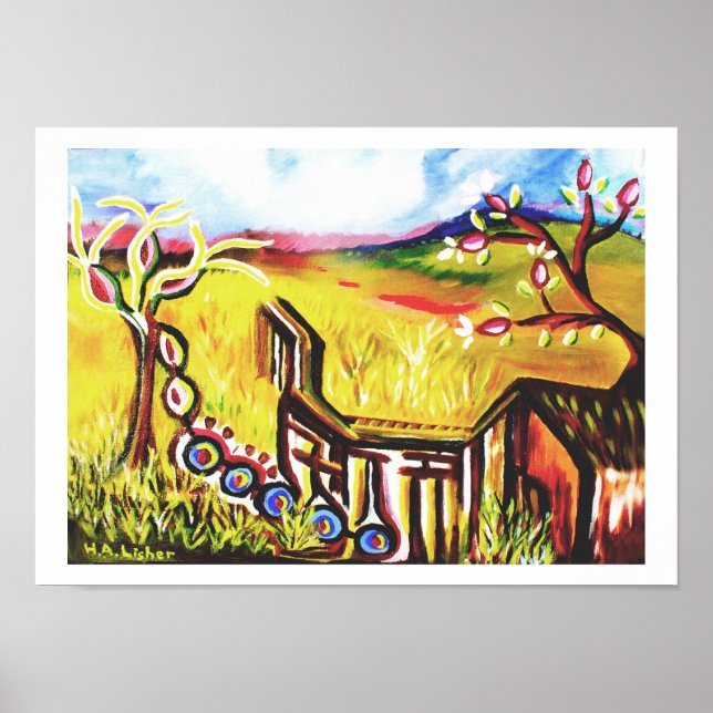 Affiche Futur été dans l'art rural (Devant)